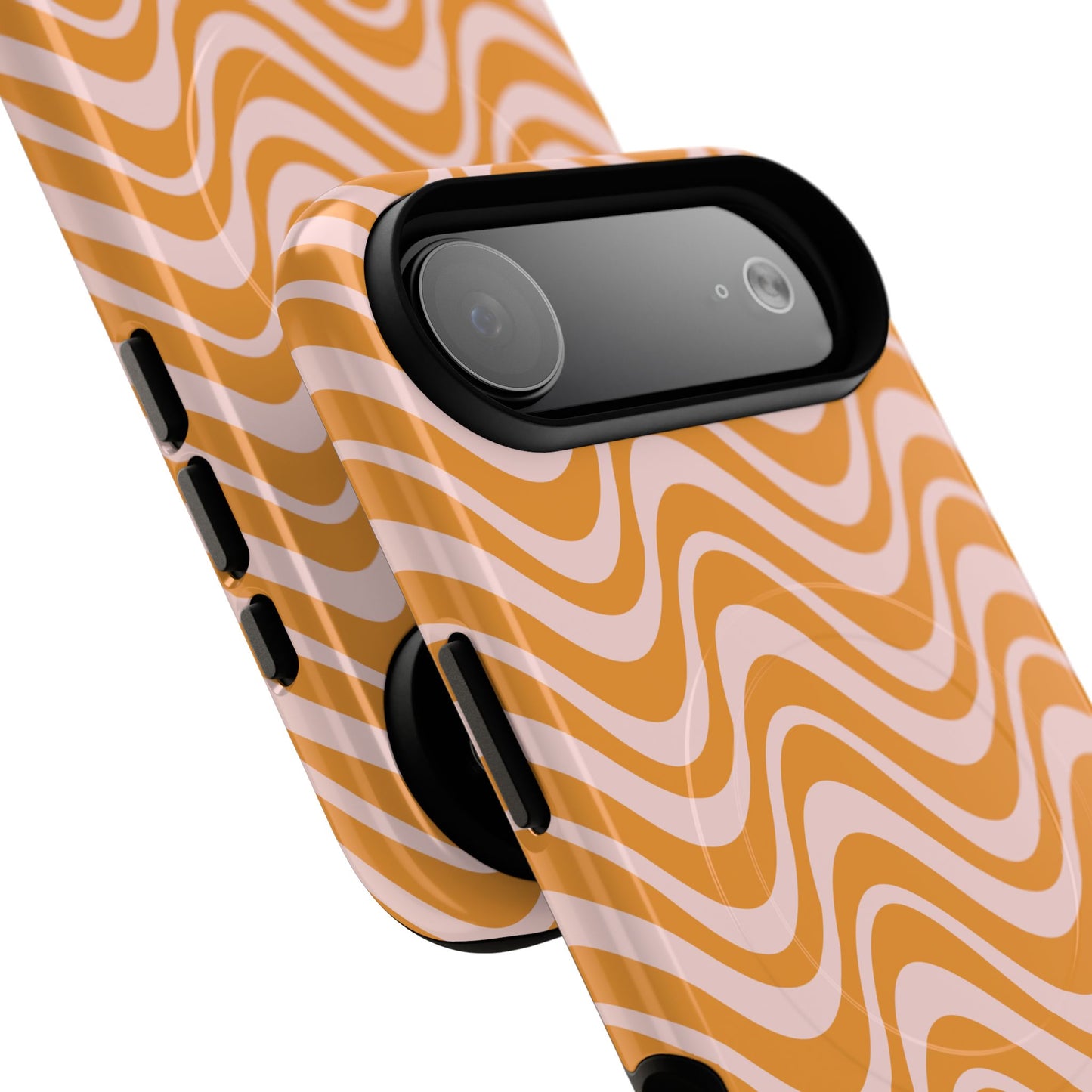 Stylish Tough Magnetic Case for Your iPhone - Trendy Wave Design, Durable Protector, Gift for Her, Cool Tech Accessory, Unique iPhone Cover, Magsafe iPhone Cover.