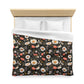 Blossom Elegance: Noir Garden Comfort Duvet Cover''