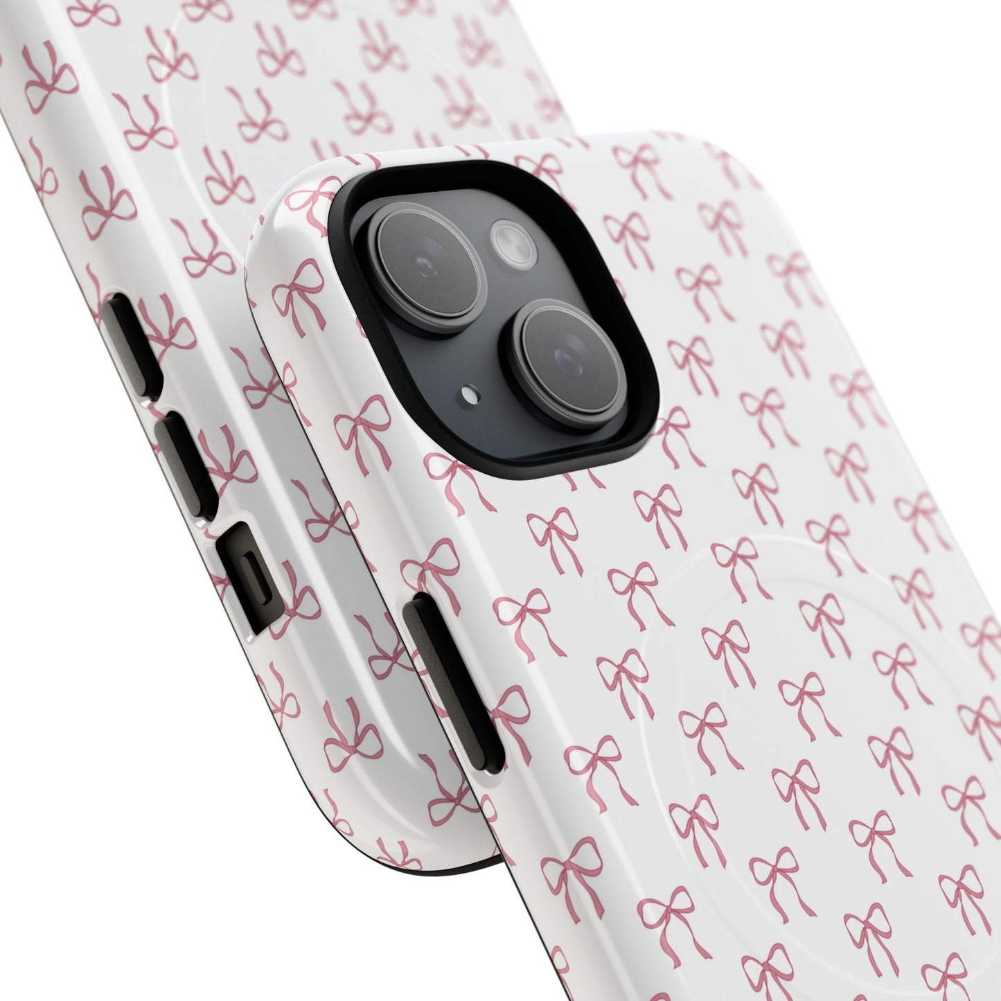 Blush Coquette Bow Bliss Magnetic iPhone Cases, Gift for Her, Cute iPhone Accessories, Fun Personalized Cases, Stylish Tech Gifts, Birthday Present