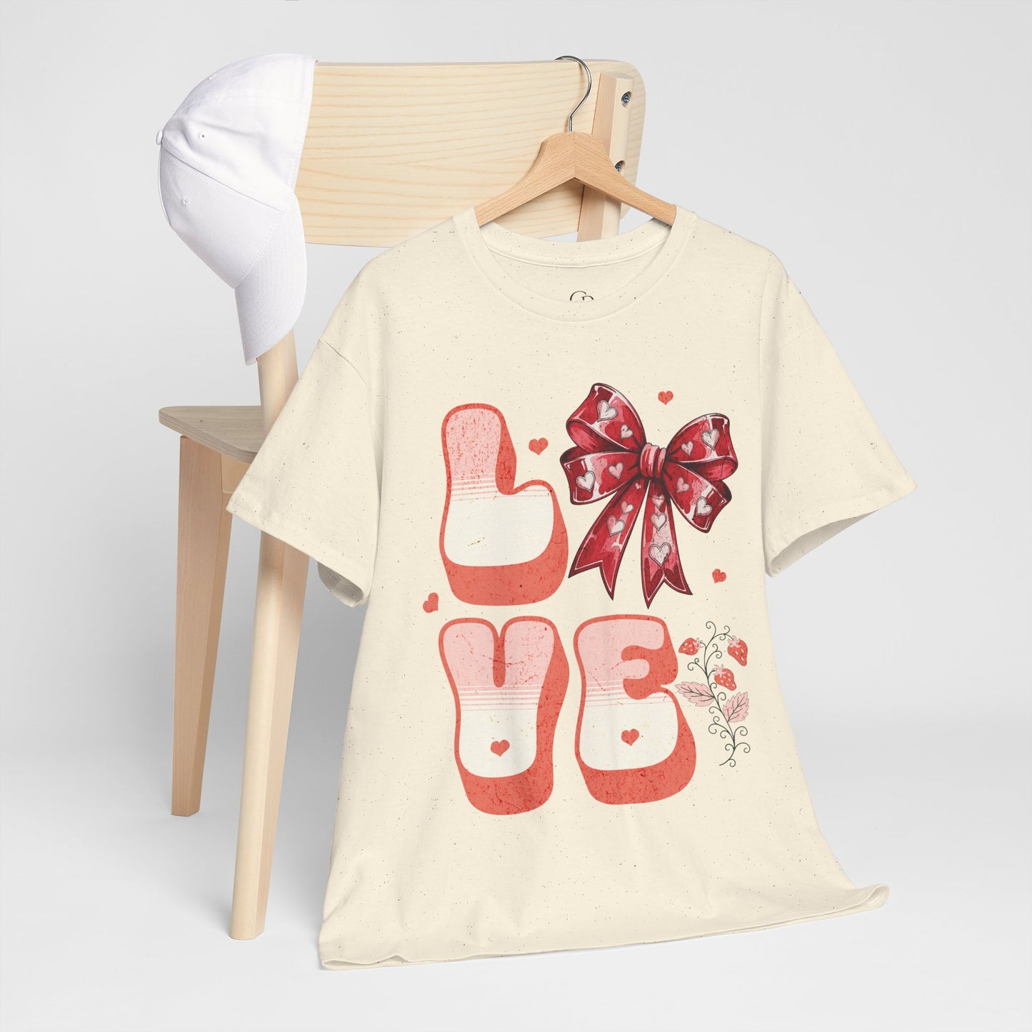 LOVE Charm Coquette Unisex Heavy Gildan Cotton Tee.