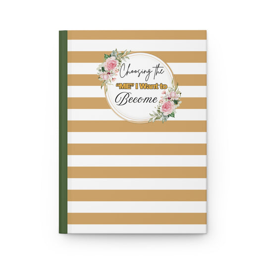 Inspirational Hardcover Journal, Gratitude Notebook, Self-Reflection Book, Gift for Writers, Motivational Diary