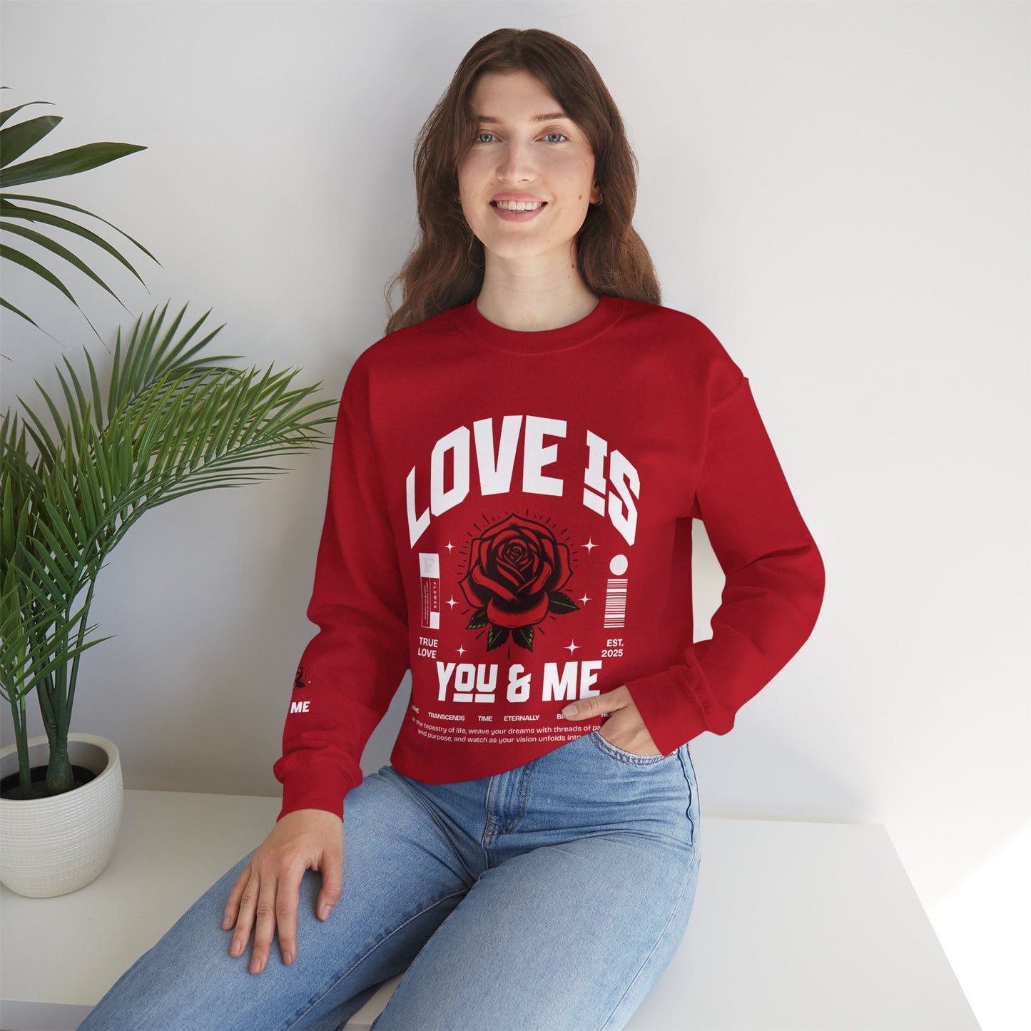 Love is ... Valentines Unisex Heavy Blend™ Crewneck Sweatshirt.