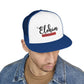 'ELOHIM, GENESIS 1:1'  Embroidered 5 Panel Trucker Cap | Casual Style Hat, Adjustable, Unisex, Perfect Gift for Outdoors, Festivals, Daily Wear