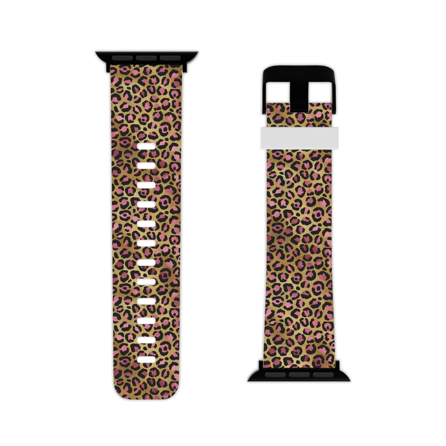 Leopard Luxe Print Apple Watch Band - Stylish & Durable accessory