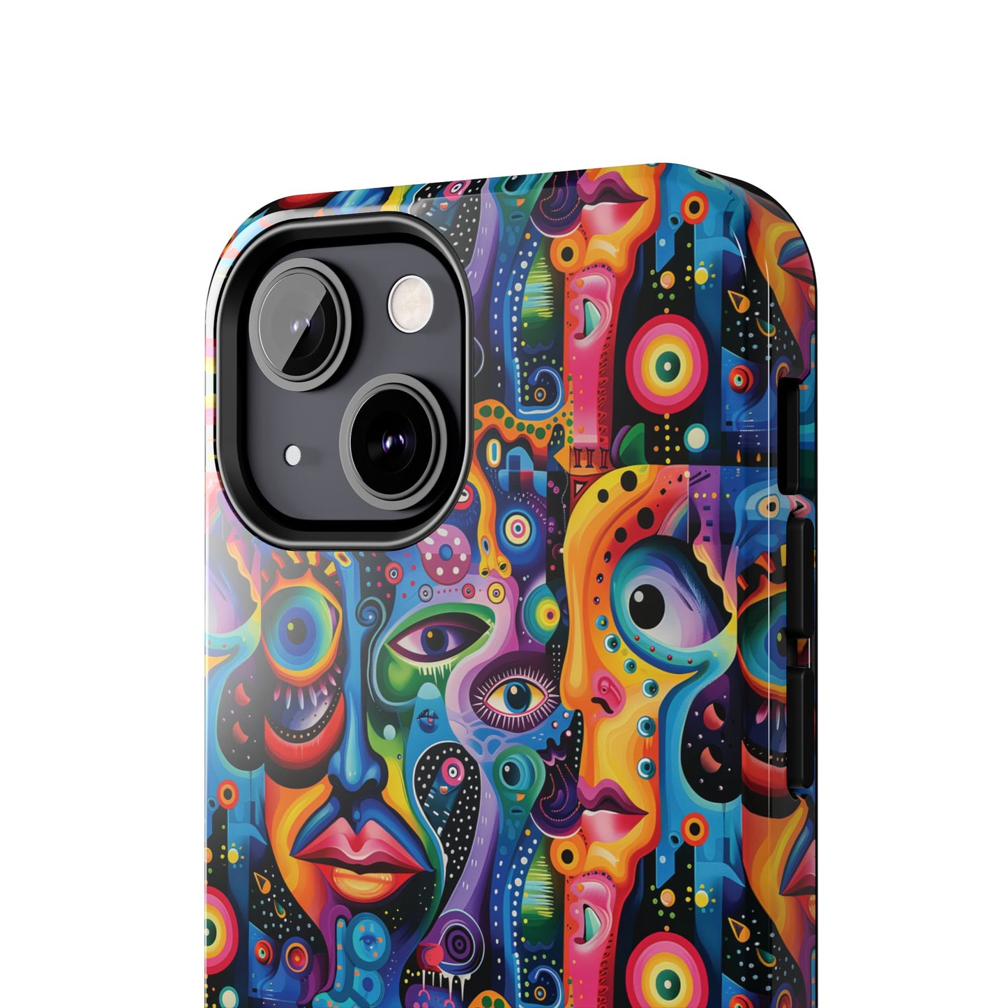 Psychedelic Visions Vibrant Art iPhone and Samsung Phone Case - Stylish Tough Case for Artists & Creatives.