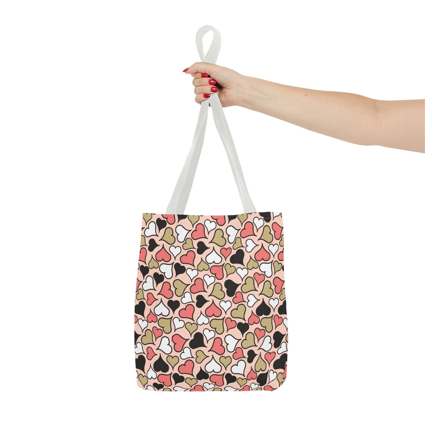 Heart Patterned Tote Bag - Cute & Stylish Carryall for Every Occasion