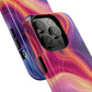 Cosmic Lava Flow Colorful Abstract iPhone Case , Tough Magnetic Protection, Stylish Accessories, Gift for Tech iPhone Lovers, Vibrant Mobile Covers