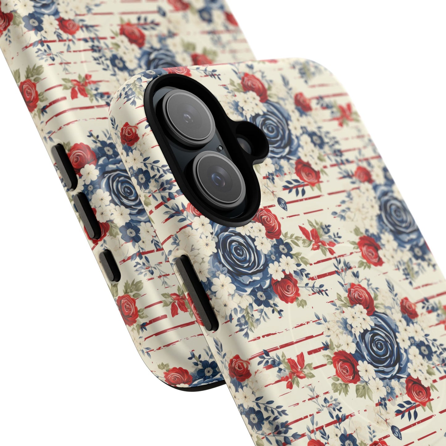 Rose & Glory Tough iPhone Magnetic Case, Vibrant Protective Cover, Stylish Gift for Her, Floral Design, iPhone Accessories, Anniversary Gift
