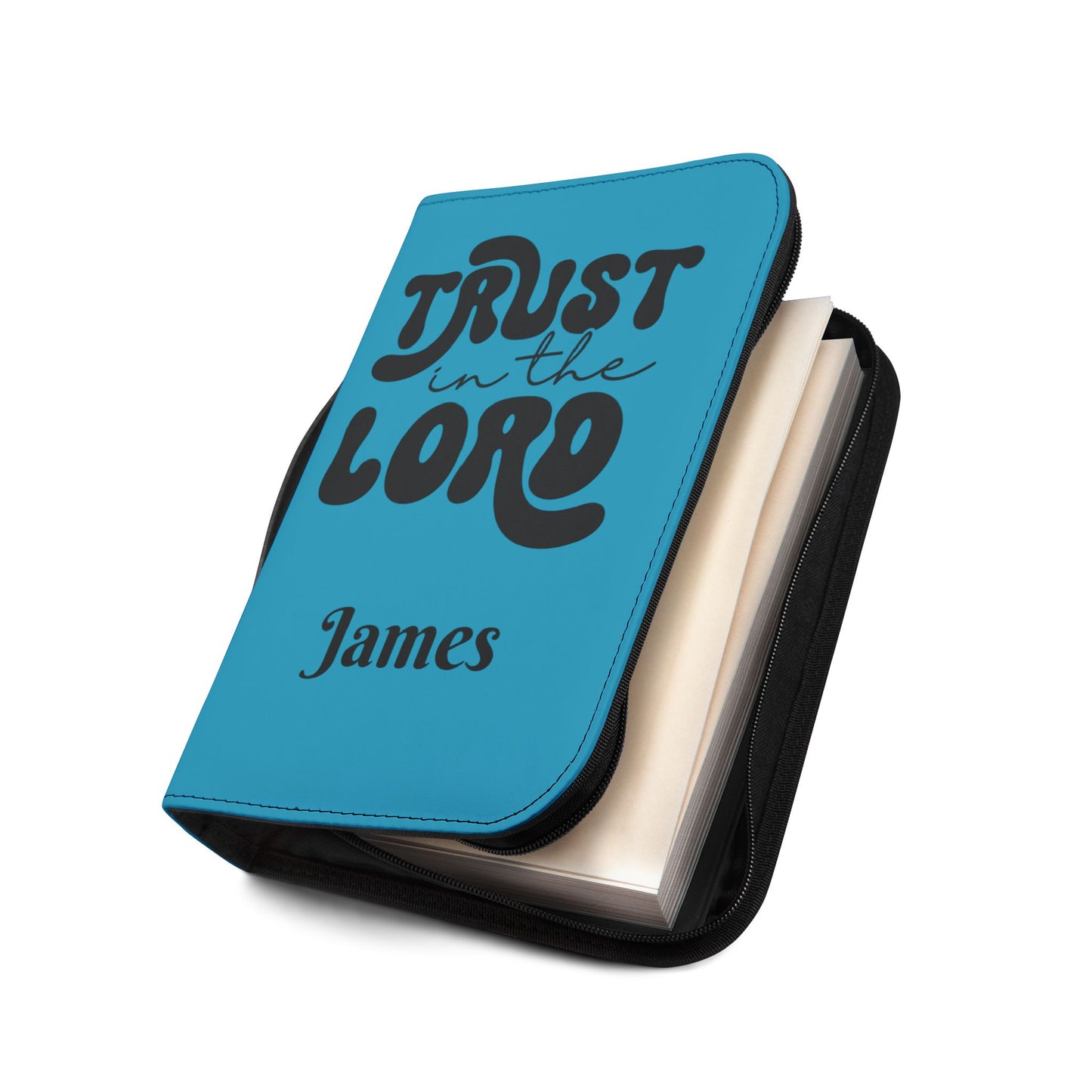 Personalized Floral Cross Bible Cover - Trust in the Lord Design| Baptism | Christening | Anniversary | Birthday Gifts.