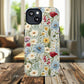 Meadow Whispers Tough iPhone Magnetic Case, Durable iPhone Protection, MagSafe Compatibility Phone Gift for Her, Spring Vibes, Modern Floral Design, Unique Gift Idea