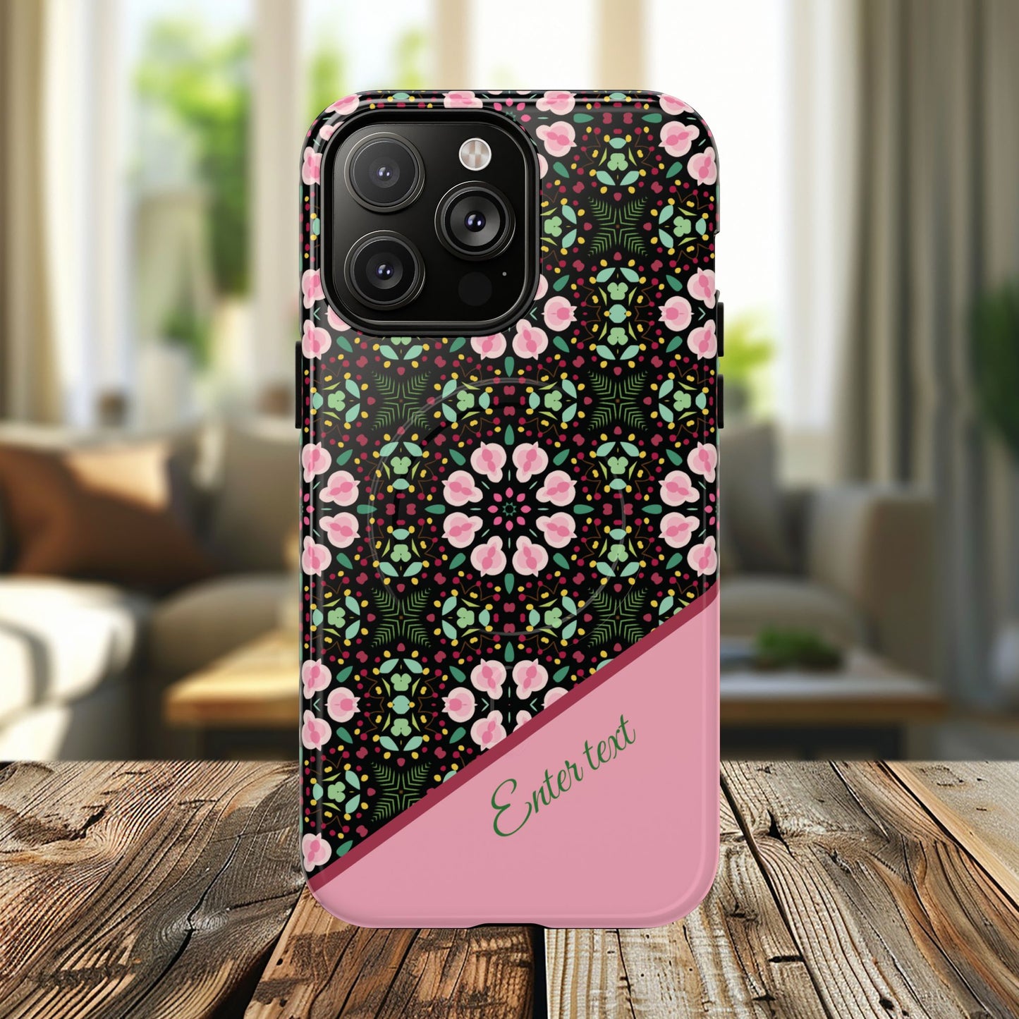 Personalized Twilight Petal Tapestry Floral Tough Magnetic MagSafe® iPhone Case, Durable iPhone Protector, Unique Gift for Her, Stylish Tech Accessories.