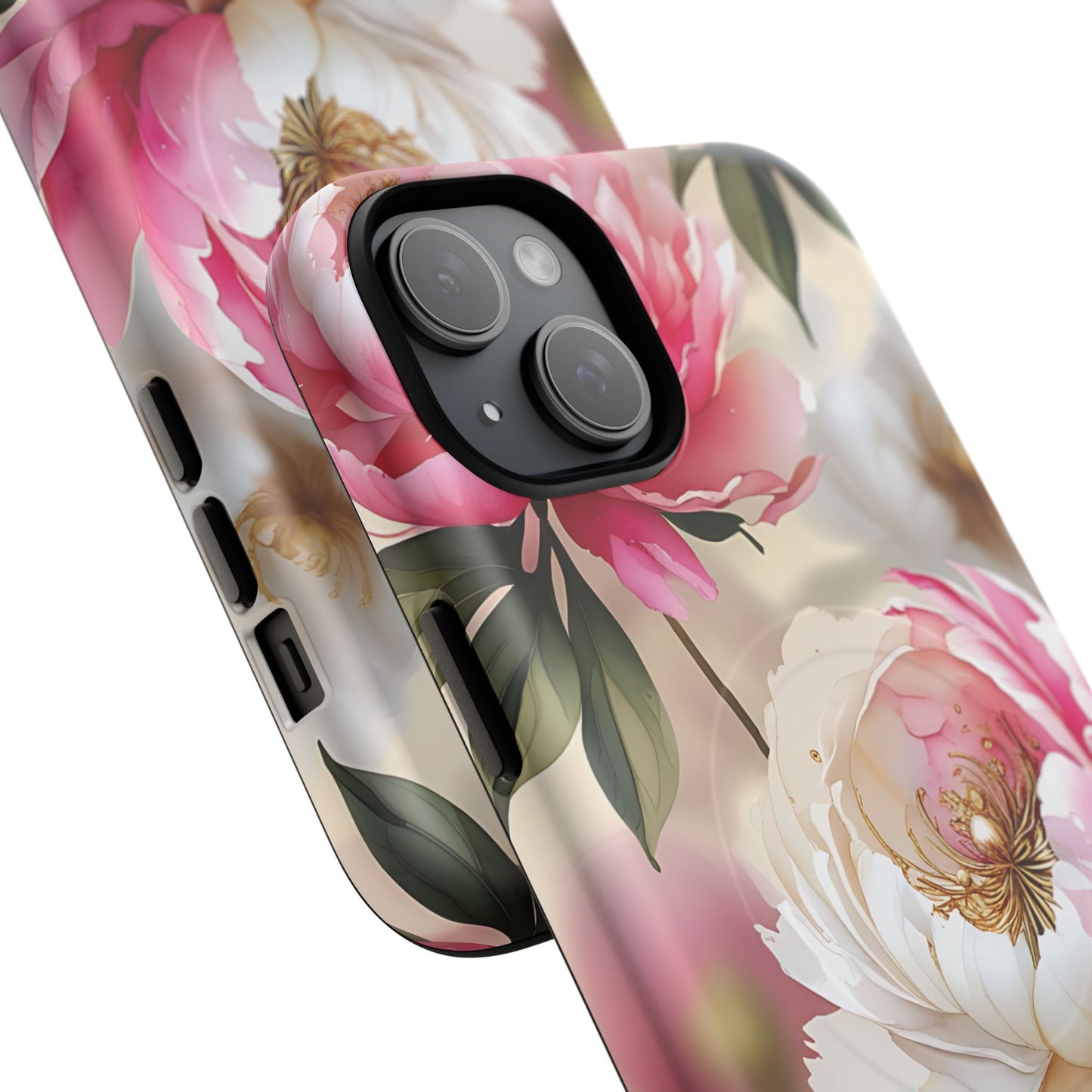 Blooming Petals Tough Magnetic Phone Cases, Elegant Phone Cover, Durable Case for Flower Lovers, Phone Accessories