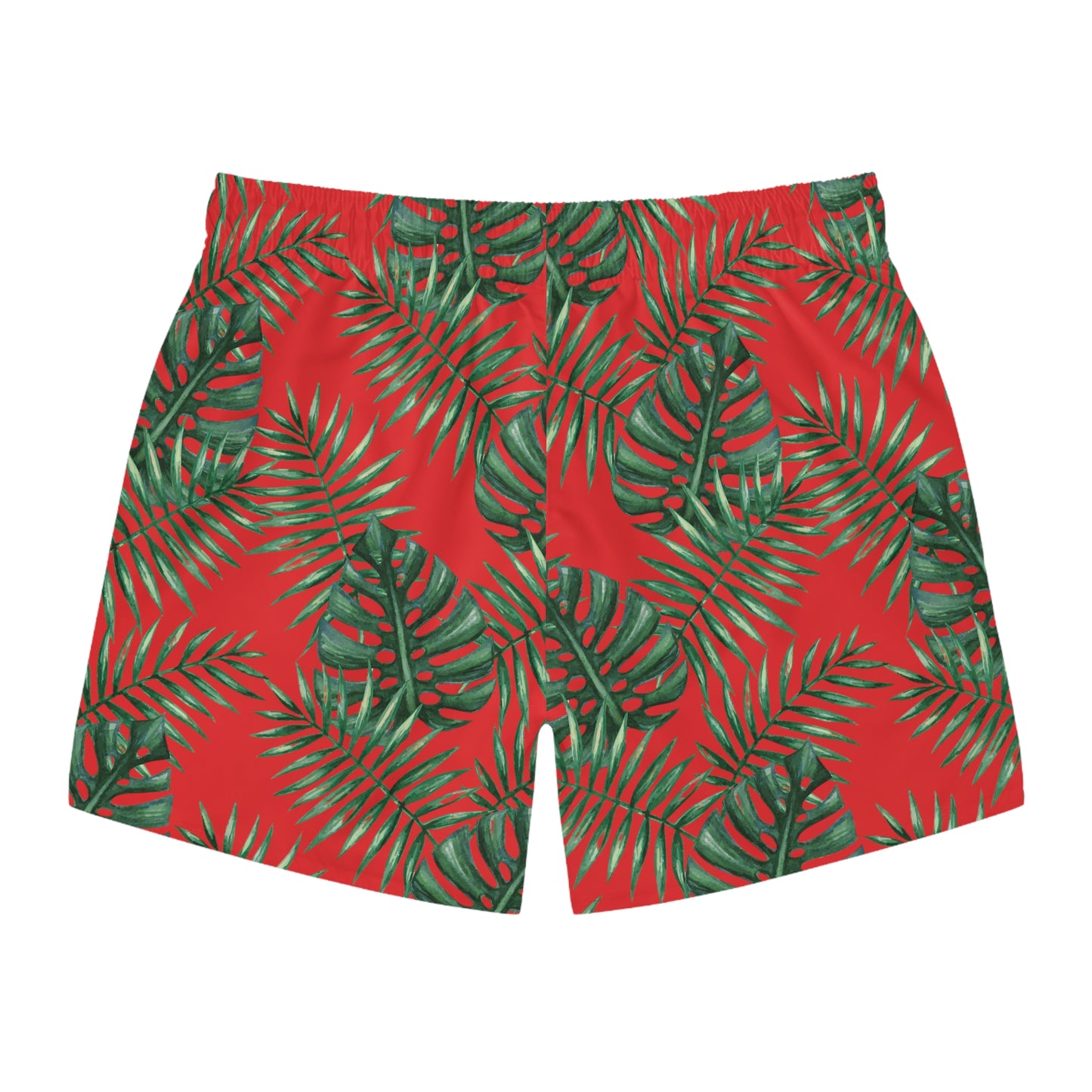 Red Tropical Bliss Swim Trunks (AOP)