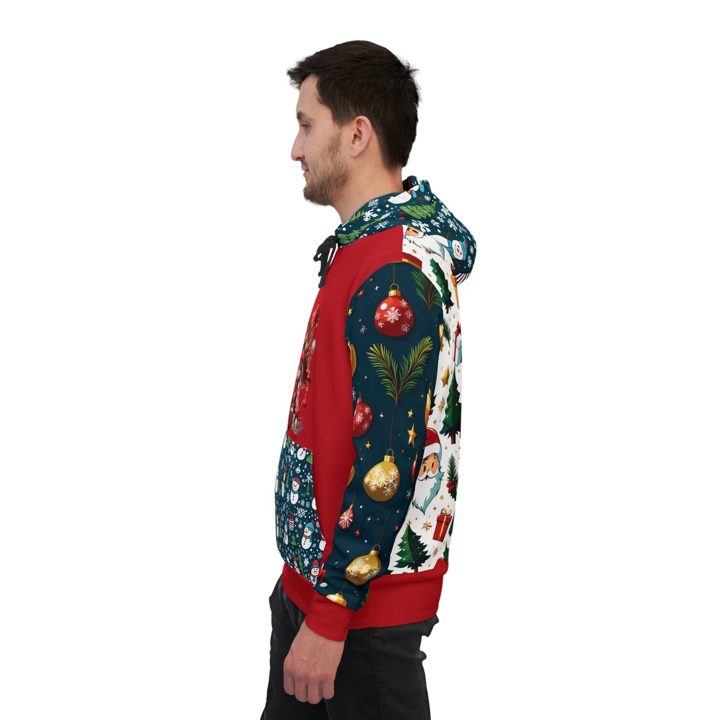 That Ugly Christmas Recycled Hoodie with Flat Black Drawstring