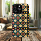 Celestial Spice Tiling Colorful Tough Magnetic iPhone Case, Unique iPhone Cover, Artistic Mobile Shell, Durable Design Accessory, Trendy Gift Idea, MagSafe® iPhone Case.