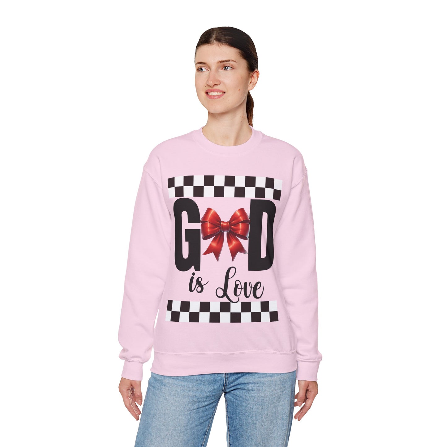 GOD is LOVE Unisex Gildan Heavy Blend™ Crewneck Sweatshirt.