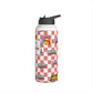 Personalized Red Schoolyard Chic Inspired Stainless Steel Water Bottle for Kids, Eco-Friendly Drinkware, Back to School, Teacher Gifts