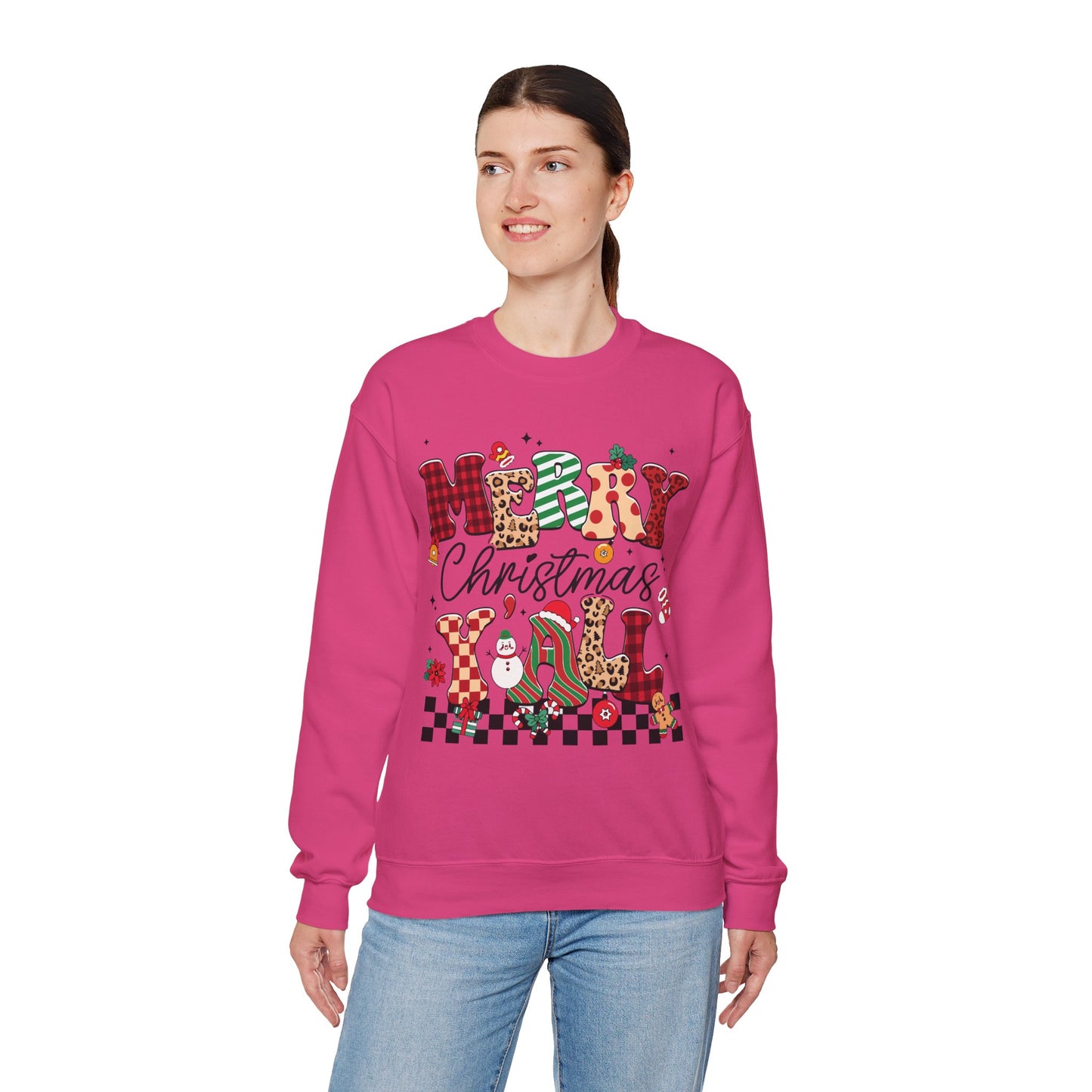 Merry Christmas Unisex Heavy Blend™ Crewneck Sweatshirt