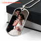 Personalized To My Husband Buyer Upload Dog Tag Necklace- a Gift for Soulmate/Fathers.