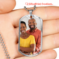 Personalized To My Husband Buyer Upload Dog Tag Necklace- a Gift for Soulmate/Fathers.