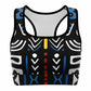 Geometric Harmony Sports Bra - AOP