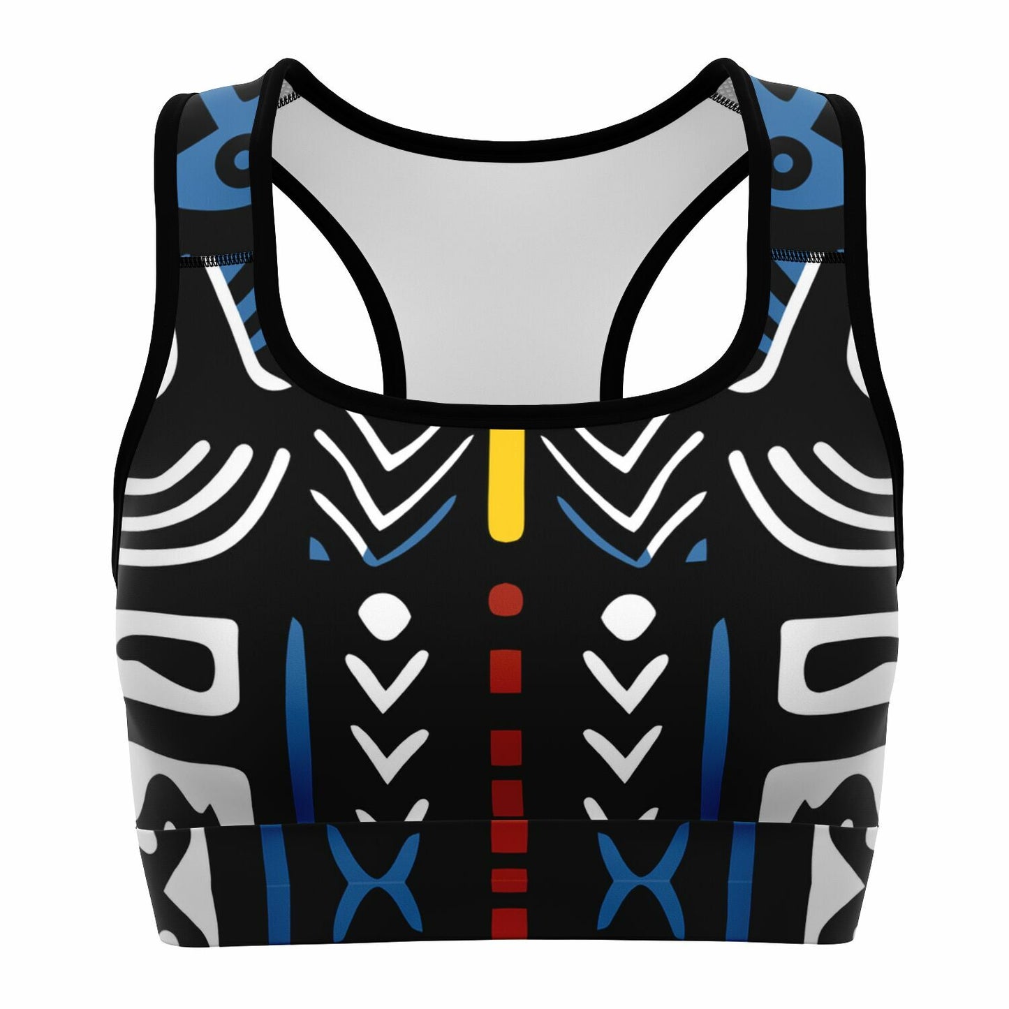 Geometric Harmony Sports Bra - AOP