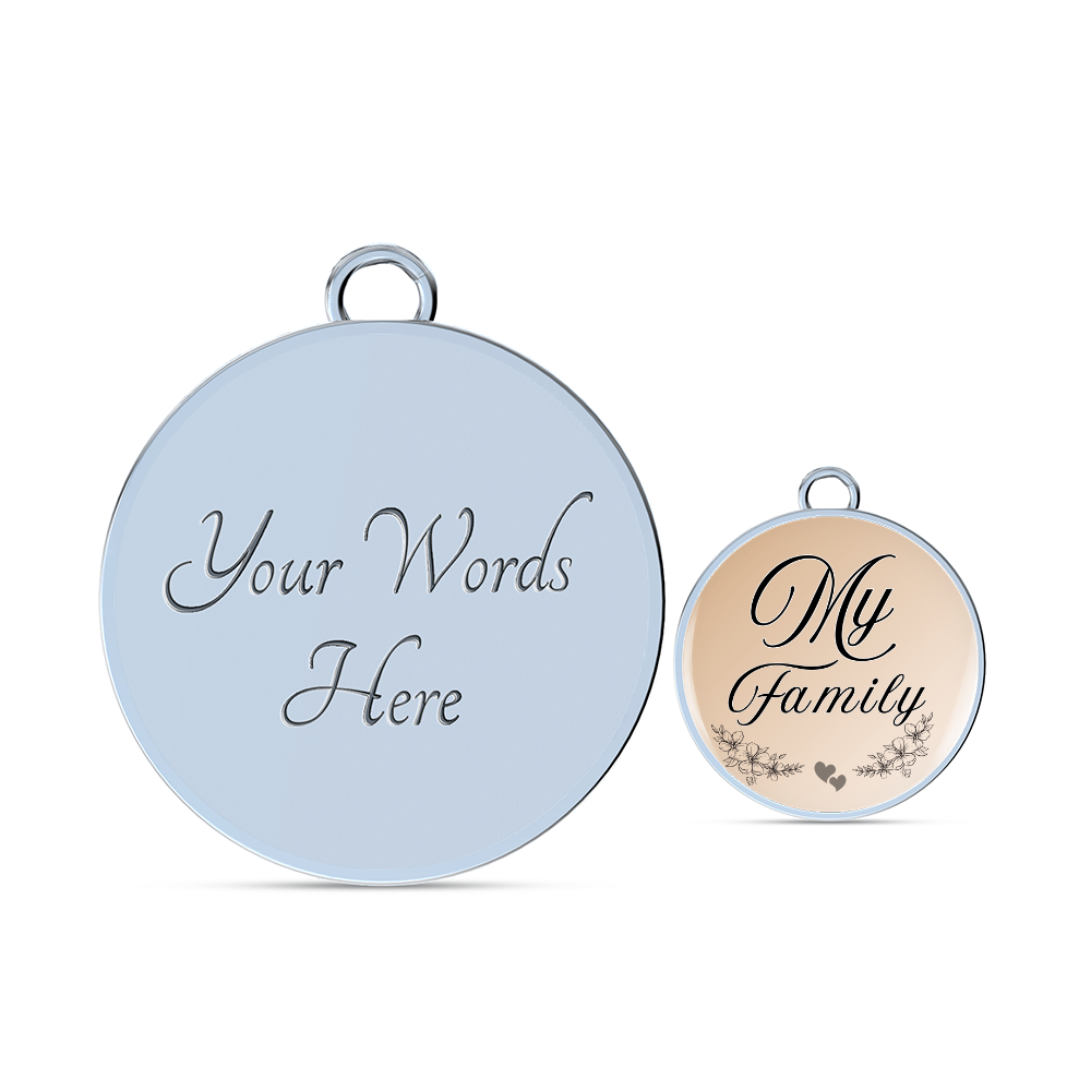 My Family Luxury Circle Bangle a Gift for a Soulmate/Daughter/Mother.