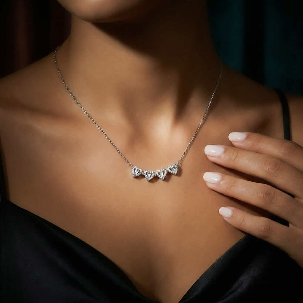 Magnetic Hearts Necklace a Gift for Mothers/Sisters/Grandmothers/Daughters.