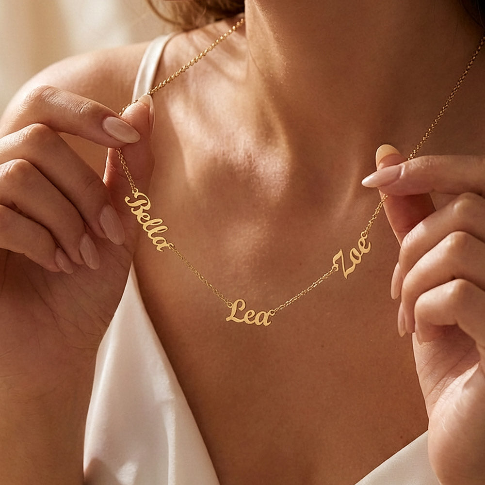Personalized Multiple Name Necklace- A Gift for Mothers/Grandmothers/Sisters/Daughters.