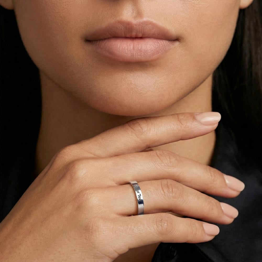 Personalized Engraved Women's Ring- A Gift for Mothers/Daughters/Sisters/Girlfriend.