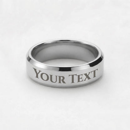 Custom Engraved Men's Ring- a Gift for Fathers/Brothers/Sons.
