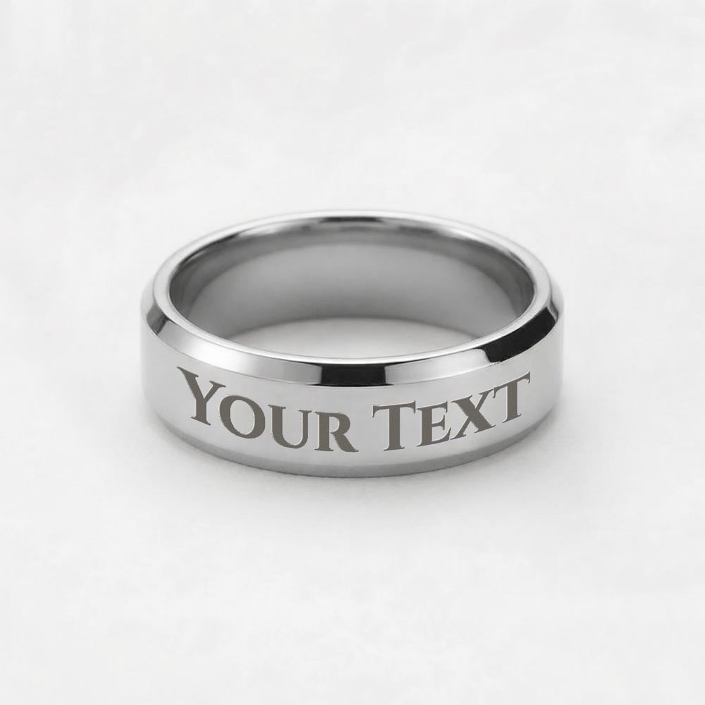 Custom Engraved Men's Ring- a Gift for Fathers/Brothers/Sons.