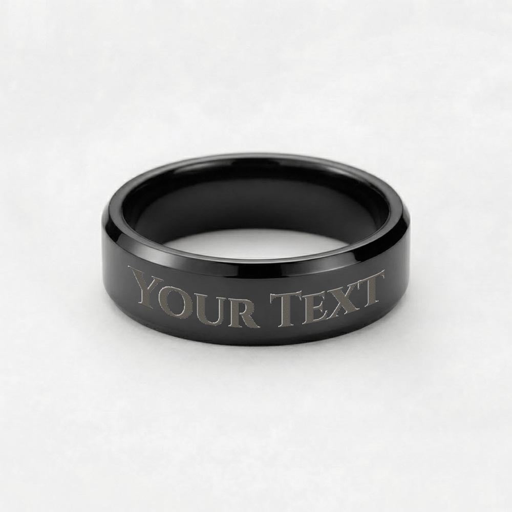 Custom Engraved Men's Ring- a Gift for Fathers/Brothers/Sons.