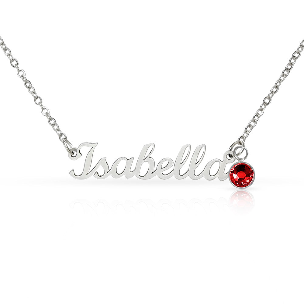 Custom Name Necklace with Birthstone a Gift for Mothers/Daughters/Sisters/Friends.