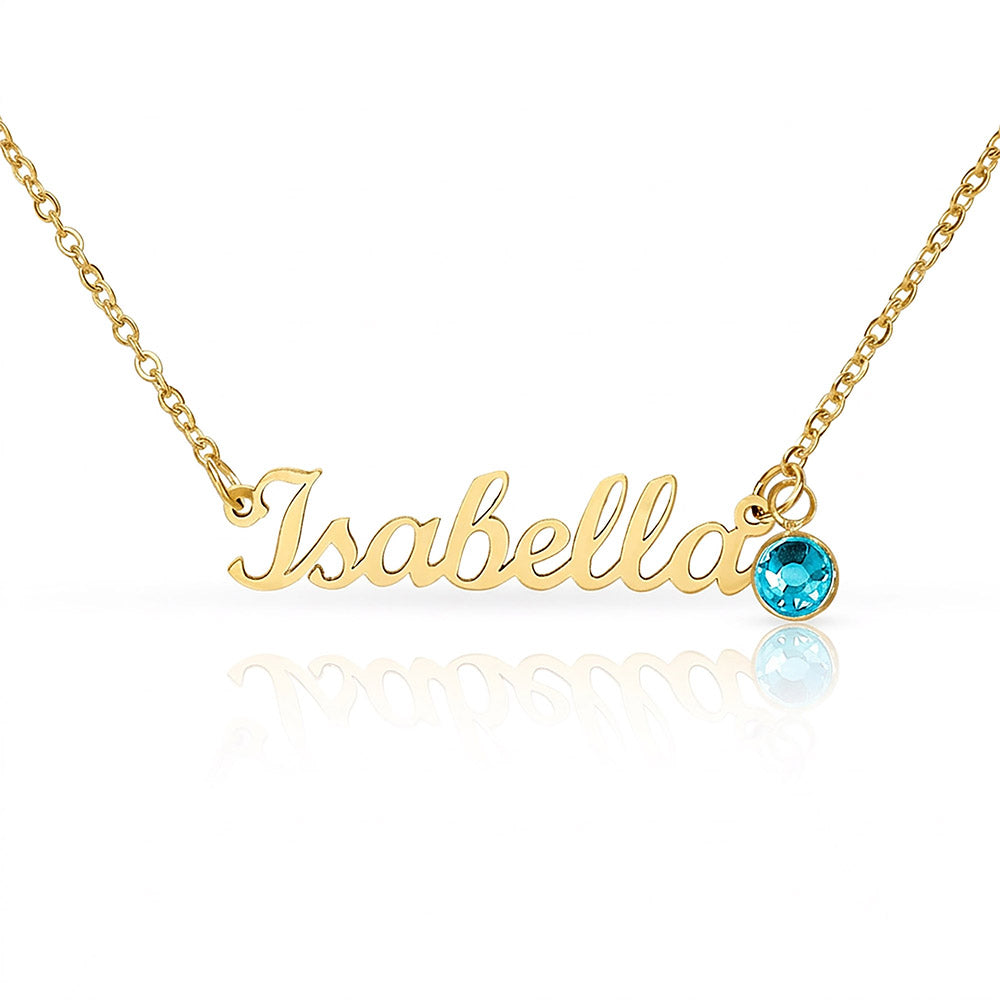 Custom Name Necklace with Birthstone a Gift for Mothers/Daughters/Sisters/Friends.