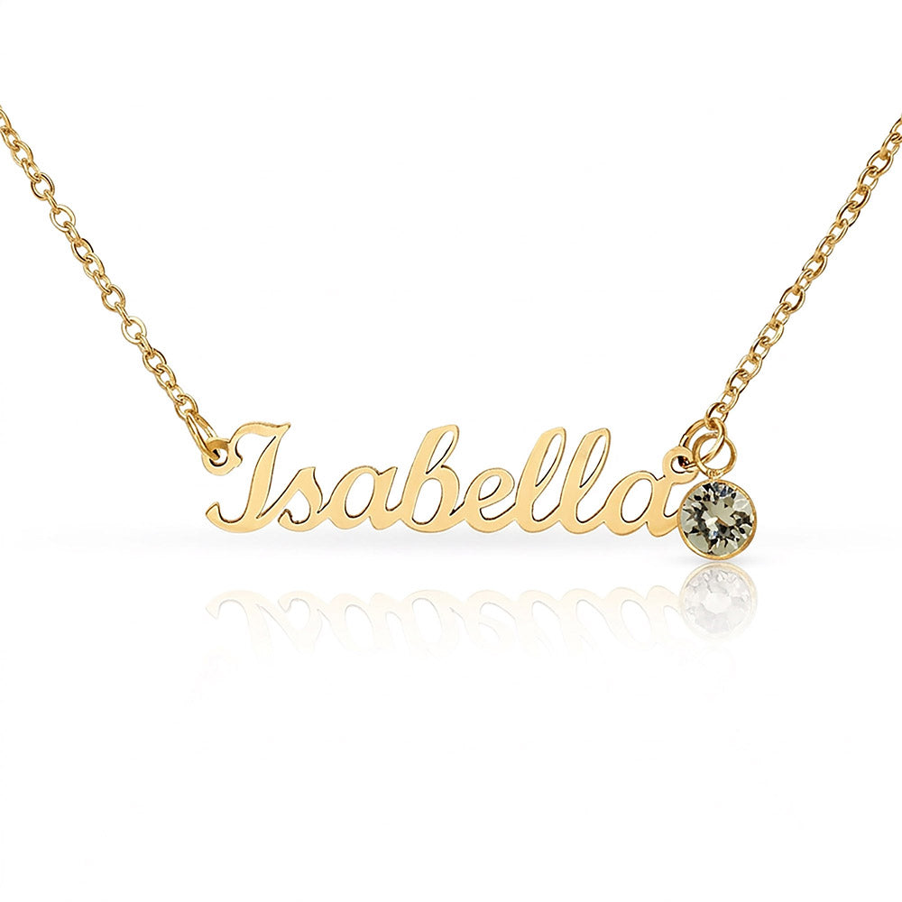 Custom Name Necklace with Birthstone a Gift for Mothers/Daughters/Sisters/Friends.
