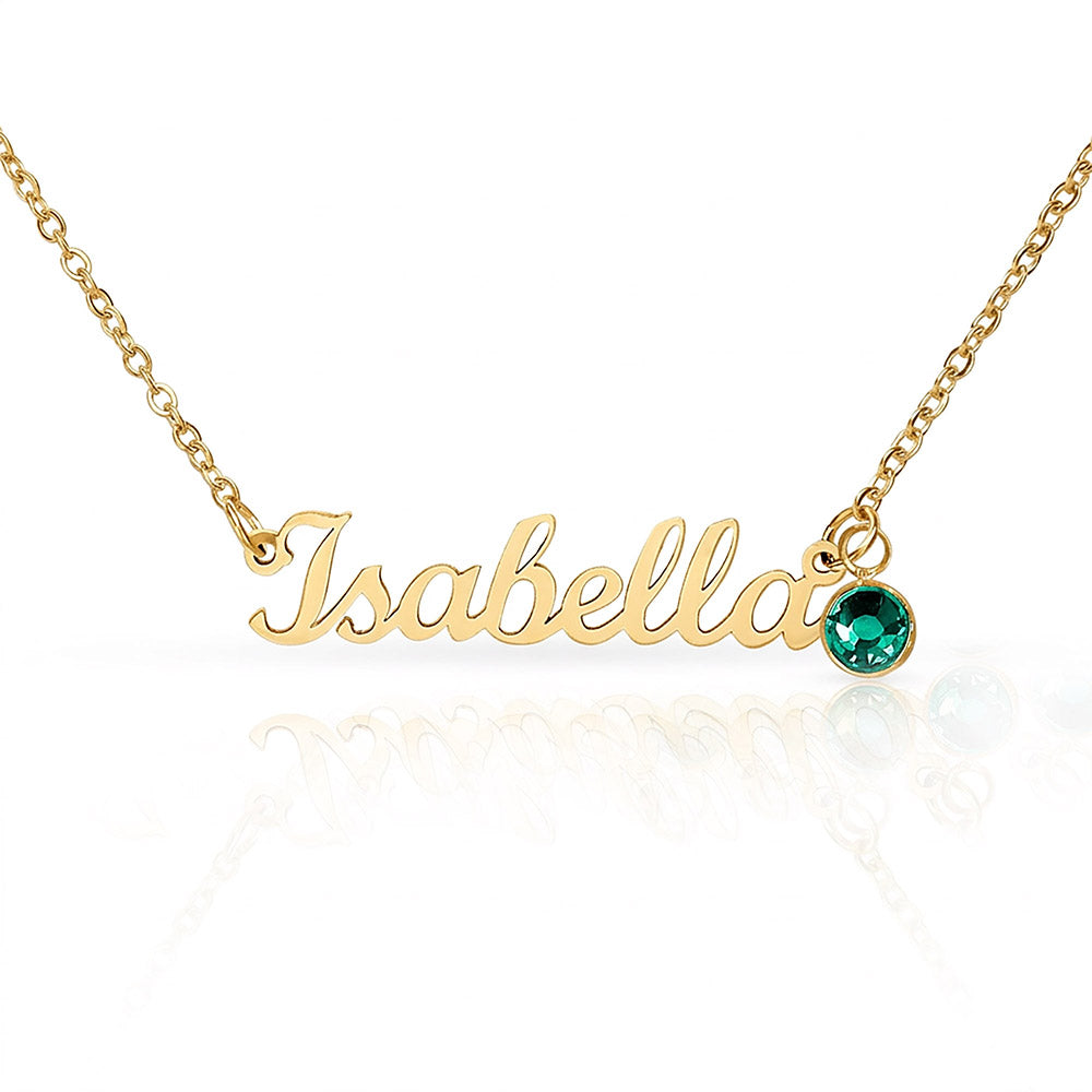 Custom Name Necklace with Birthstone a Gift for Mothers/Daughters/Sisters/Friends.