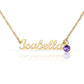 Custom Name Necklace with Birthstone a Gift for Mothers/Daughters/Sisters/Friends.