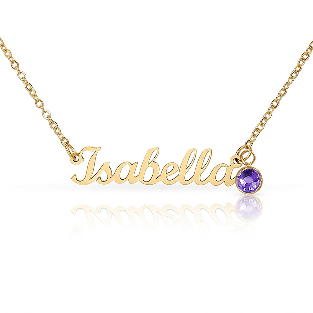 Custom Name Necklace with Birthstone a Gift for Mothers/Daughters/Sisters/Friends.
