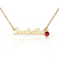 Custom Name Necklace with Birthstone a Gift for Mothers/Daughters/Sisters/Friends.