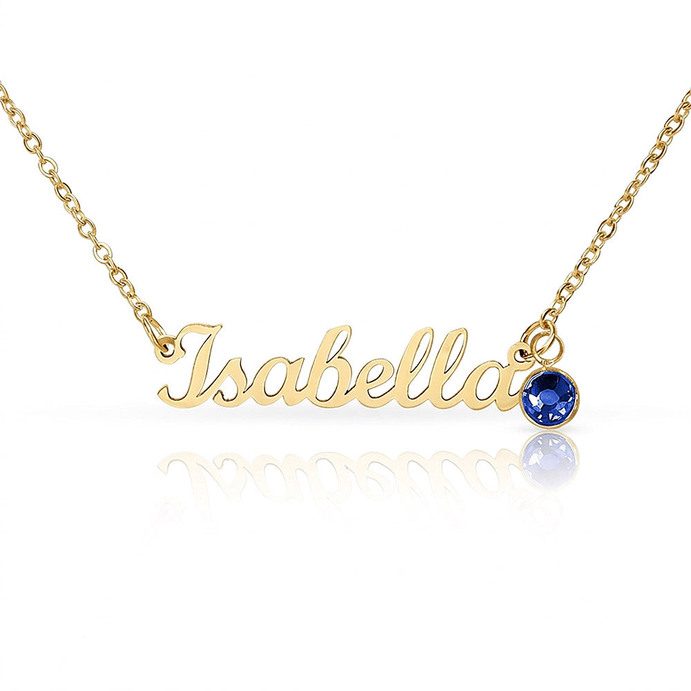 Custom Name Necklace with Birthstone a Gift for Mothers/Daughters/Sisters/Friends.