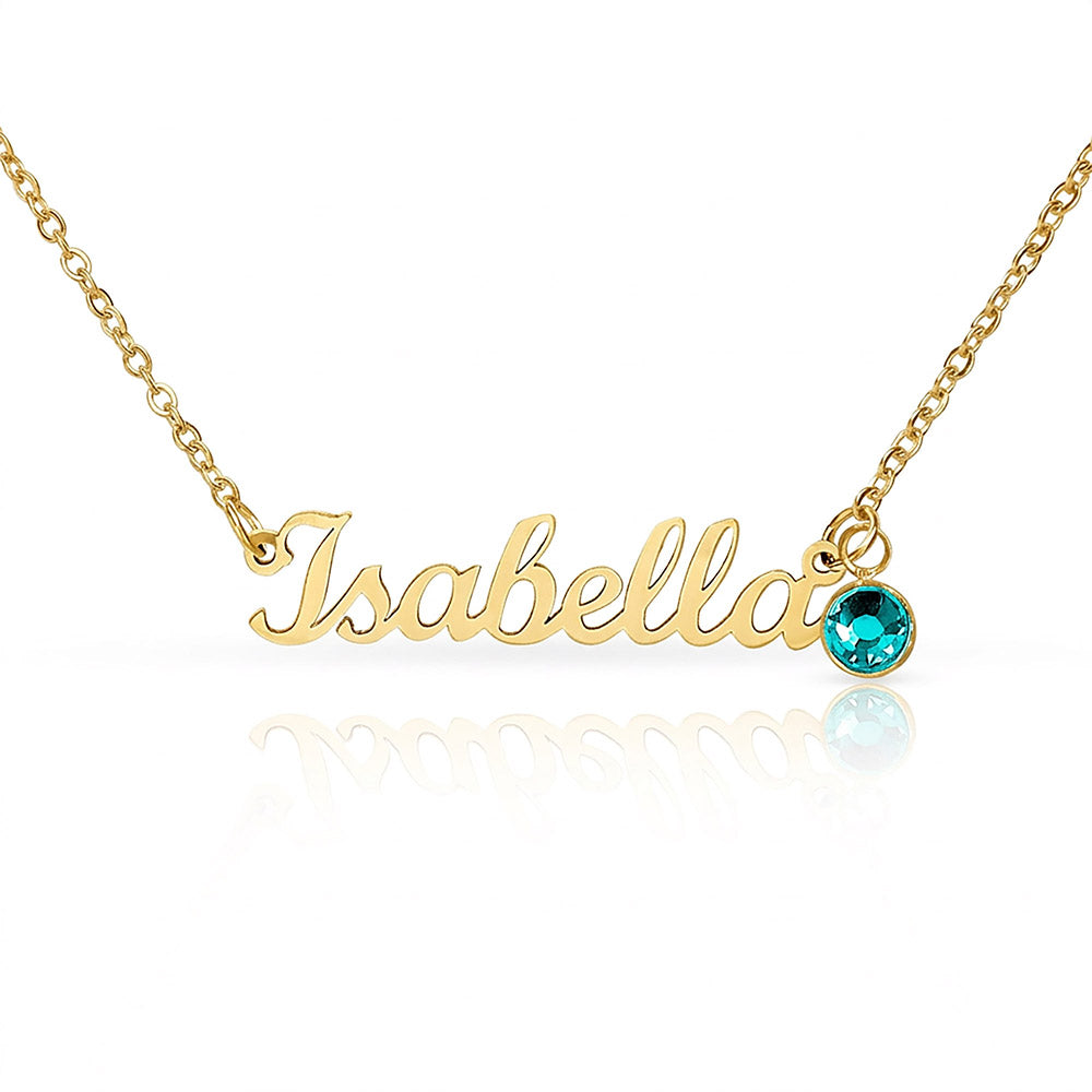 Custom Name Necklace with Birthstone a Gift for Mothers/Daughters/Sisters/Friends.