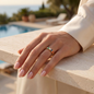 Women's Stackable Birthstone Ring a gift for My Wife.