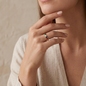 Women's Stackable Birthstone Ring a gift for My Wife.