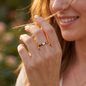 Women's Stackable Birthstone Ring a gift for My Wife.