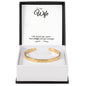 Custom Engraved Cuff Bracelet - A Gift for My Wife/Soulmate