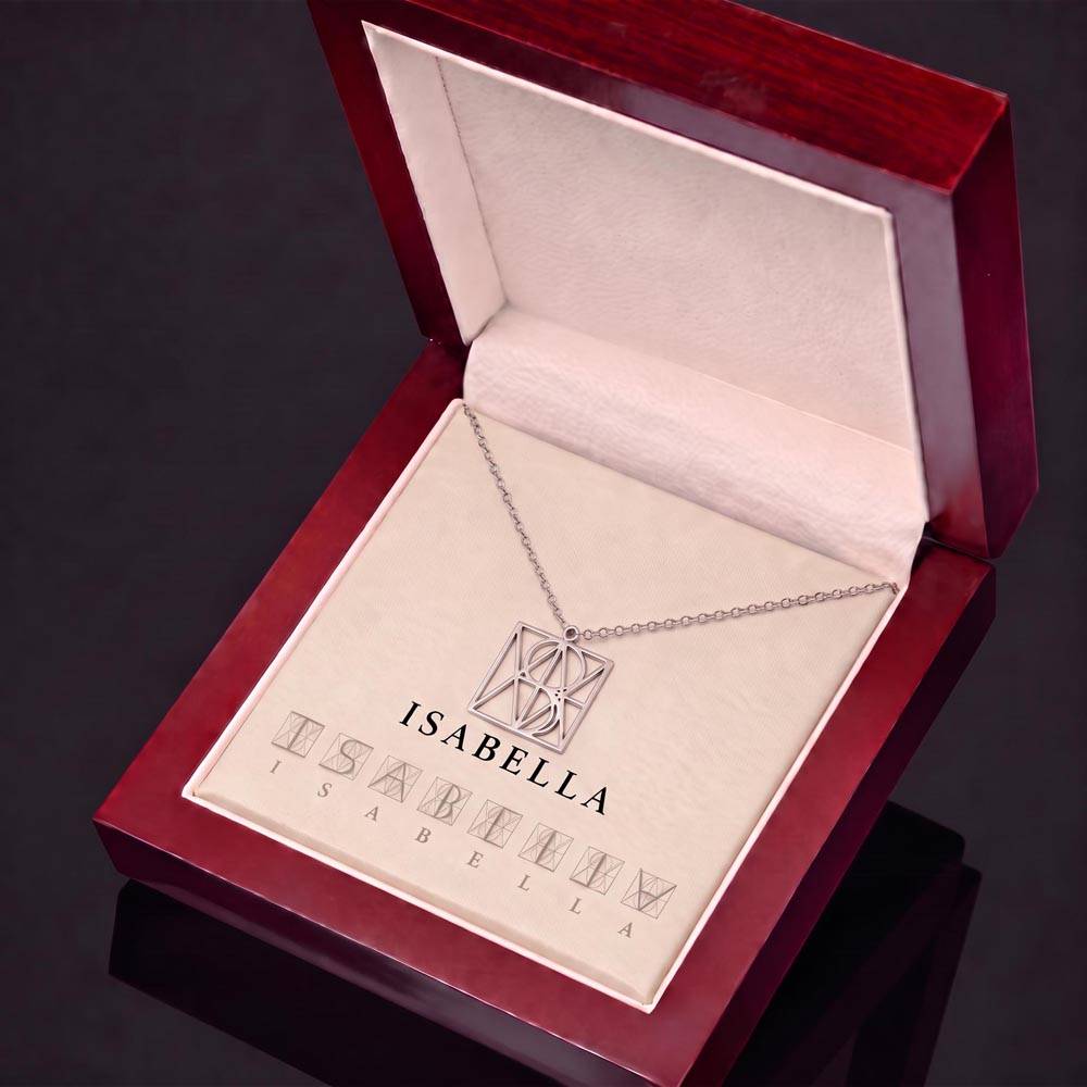 Custom Monogram Necklace- a Gift for Mothers/Fathers/Sisters.