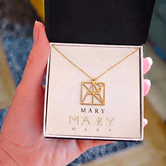 Custom Monogram Necklace- a Gift for Mothers/Fathers/Sisters.