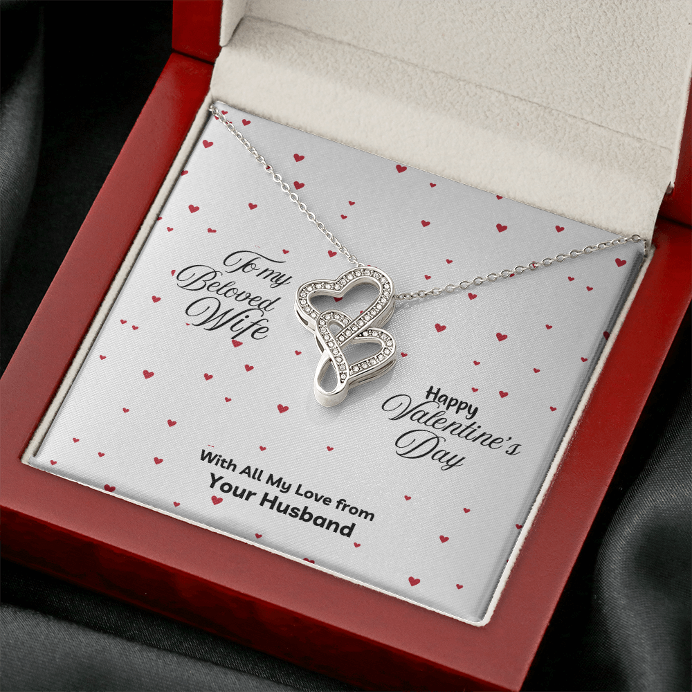 Heart to Heart Pendant Necklace- a Happy Valentine's Day- a Gift for your Soulmate/Wife.