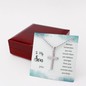 To My Son Personalized Cross Engraved Stainless Steel Cross Necklace- A Gift for Son.